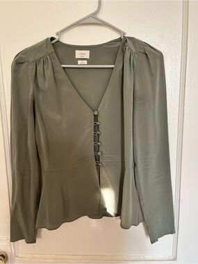 Wilfred Button-Front Blouse
